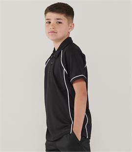 Finden & Hales Kids Performance Piped Polo Shirt
